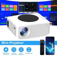 8000LM WLAN-Projektor, kabellos, Heimkino, Kino, Film, USB, HDMI, AV Portabler Projektor (Kabelloser 200-Zoll-Großbildschirm, 8000 LM hohe Helligkeit)