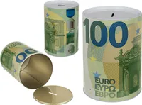 Spardose 100 Euro Schein 100 € Sparbüchse aus Metall