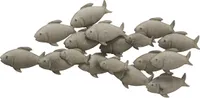 Boltze Wandobjekt Fischschwarm Deko-Wandbild mit Fischen maritimes Design