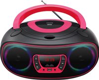 Denver Boombox Radio TCL-212BT, CD, Bluetooth, USB, Farbe: Pink