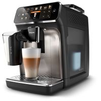 Philips Kaffeevollautomat 5400 Series, 12 Kaffeespezialitäten, LatteGo Milchsystem, Touchdisplay, Schwarz (EP5447/90)