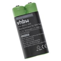 vhbw 1x Akku Ersatz für Grundig GZS2100, 466 für Diktiergerät (900 mAh, 1,2 V, NiMH)