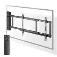 Nedis Motorizovaný nástenný držiak TV / 32 - 75 " / Maximálna podporovaná hmotnosť obrazovky: 50 kg / Otočný / Minimálna vzdialenosť od steny: 56 mm / Diaľkové ovládanie / ABS / Oceľ / Čierna