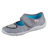 Superfit Mädchen Hausschuh Bonny 4-00280-2000 Glitzerherz Klett Gr.23-38 EUR 25