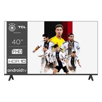 TCL Rahmenloser Full HDR-Fernseher mit Android TV, 101,6 cm (40"), 1920 x 1080 Pixel, LED, Smart-TV, WLAN, Schwarz