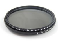 vhbw Universal ND-Filter ND 2-400 für Kamera Objektive mit 72 mm Filtergewinde - Graufilter, ND-Fader variabel