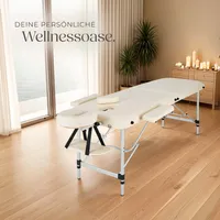 2 Zonen Massageliege Breite 60 cm, Polsterung 4 cm 205 x 95 x 89 cm