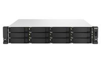 QNAP TS-H1887XU-RP - NAS - Rack (2U) - Intel Xeon E - E-2336 - Schwarz - Weiß