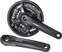 SHIMANO Kurbelgarnitur MT2103 40/30/22 Zähne 170mm FCMT210-3, Festachse mit KSS, schwarz (1 Set)