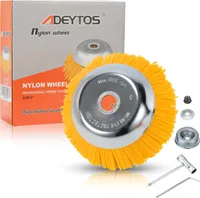 Yakimz Unkrautbürste Motorsense 8 Zoll Aufnahme Freischneider Nylonbürste 25,4x200mm Wildkrautbürste