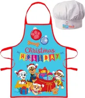 Kinderschürze mit Kochmütze Paw Patrol Weihnachten
