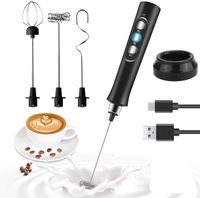 Elektrischer Milchaufschäumer Milchschäumer USB Milchshake Mixer Milk Frother für Kaffee Latte Eier Schlagen