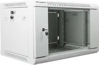 Lanberg Rack Wandschrank 19" 6U/600X450 Glastür grau