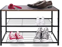 Orion Schuhregal Schuhablage Organizer Schuhständer mit 3 Ebenen