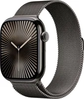Apple Watch Series 10 GPS+ Cellular 46mm Slate Titanium Case with Milanese Loop
