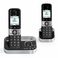 Alcatel F890 Voice Duo zwart, DECT telefon, Bezdrátové sluchátko, Hlasitý odposlech, 200 pol., Identifikace volajícího, Černá, Stříbrná