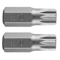 NEO TOOLS Końcówka Spline M10 x 30 mm, S2 x 2 szt.