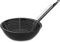 Pánev s košem Vaello z černé smaltované oceli (Ø 28 cm)