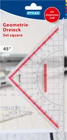 Stylex Geometriedreieck 22cm mit Griff 37110