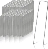 Zemní kotva z pozinkované oceli 15 cm x 2,5 cm Ø 2,8 mm zahradní kotevní kolíky pro stan z rouna Zemní kotevní kolíky pro plot a zahradní stan (sada 1000 ks)