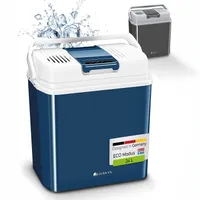 Juskys elektrische Kühlbox 24 Liter 12 V / 230 V für Auto, Lkw, Reisemobil, Camping - Mini Kühlschrank kalt & warm - thermoelektrische Box - Blau