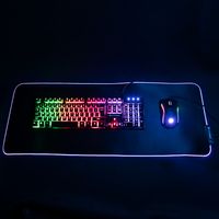 Silvergear Gaming Tastatur, Maus und XXL Mauspad, Vorteilspack, QWERTY, RGB LED Beleuchtung, 6 DPI für Profi Gamer