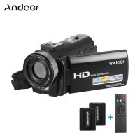 Andoer HDV-201LM 1080P FHD Digitalvideokamera Camcorder DV-Recorder 24MP 16X Digitalzoom 3,0 Zoll LCD-Bildschirm mit 2 Akkus