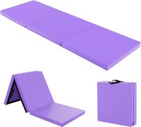 COSTWAY 180 x 60 x 5 cm Weichbodenmatte klappbar, Gymnastikmatte tragbar, Yogamatte wasserabweisend, Turnmatte rutschfest, Klappmatte, Fitnessmatte