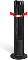 Säulenventilator 108cm 3 Stufen, schwarz mit Fernbedienung
