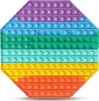 Push It Fidget Toy Bubble Pop TikTok Trend Anti Stress Spielzeug Reisespiel XXXLForm:Oktagon 30 x 30 cm