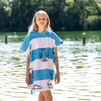 HOMELEVEL Kinder und Baby Badeponcho - Poncho Handtuch für Strand Schwimmbad - Surfponcho mit Kapuze - Bademantel für Babys Jungen und Mädchen -