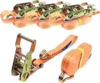 4x Profi Ratschen Spanngurt Spanngurte Zurrgurt 2-tlg 5m 1,5to 1500kg ORANGE