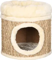 vidaXL Katzenhaus mit m Katzenbett 33 cm Seegras