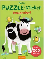 Moje puzzle nálepky - Farma - Viac ako 200 nálepiek