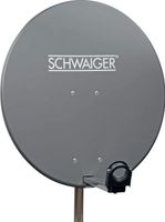 SCHWAIGER SPI996.1 Satelitná parabola Satelitná parabola Offsetová anténa Podperné rameno LNB Stožiarový držiak Satelitná parabola Oceľ 75x85cm antracitová