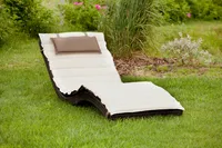 Merxx Gartenliege "Piacenza" - Stahlgestell mit Kunststoffgeflecht - 28802-210