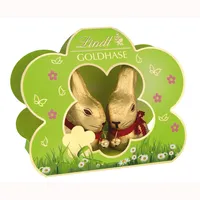 Lindt Gold Bunny darčeková krabička kvet 2 alpské mlieko duté figúrky 100g