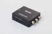 vhbw HDMI auf Cinch Adapter - 3RCA AV Composite Audio Video Converter Schwarz