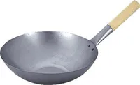 Wok stalowy spód płaski 33cm Jade Temple