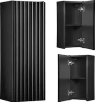 Hängeschrank 20cm, schwarz, NEWPORT-56-BLACK