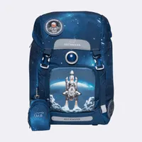 BECKMANN Norway Schulranzen Set 6tlg. Classic 22l space mission