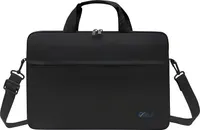 ARLI Laptoptasche 17 Zoll schwarz Hand- / Umhängetasche mit Trolleyband Notebook Laptop Tasche