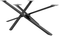 CLP Tischbeine Jimmy in Sternform, Farbe:schwarz, Größe:120x60x72 cm