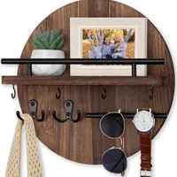 Schlüsselbretter, Schlüsselhalter, modern Schlüsselboard, 6 Haken, Schlüsselleiste Wandorganizer, Schlüsselhaken, Schlüsselablage, Aufbewahrungsregal