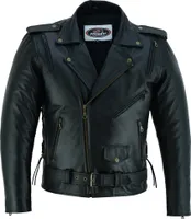 PROANTI Leder Motorradjacke Biker Jacke Sport Motorrad Chopper Lederjacke