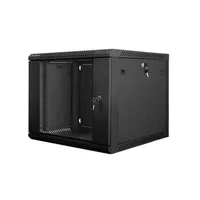 Lanberg Rack Wandschrank 19" 9U/600X600 Metalltür schwarz
