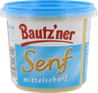 Bautzner Senf mittelscharf der Klassiker im blauen Becher 200ml