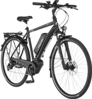 FISCHER E-Bike Pedelec Trekking VIATOR 3.0i, Rahmenhöhe 55 cm, 28 Zoll, Akku 557 Wh, Mittelmotor, Kettenschaltung, LCD Display, schwarz