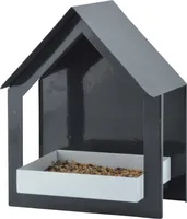 Esschert Design Wandfutterhaus anthrazit/ weiß; FB406; 19,2x12,0x23,2 cm