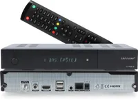 ZEHNDER HX-2500 4K Sat Receiver mit Aufnahmefunktion und HDMI, IPTV Receiver, UHD, Alphanumerisches Display, 12V Netzteil, 2x USB, WIFI Funktionen, Mediaplayer, AAC-LC